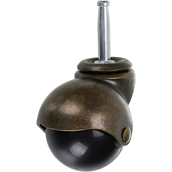 Møbelhjul, 50mm drejehjul, bronze kuglehjul med fatninger, udskiftning til møbler, sofaer, stole, skabe, 4 stk.