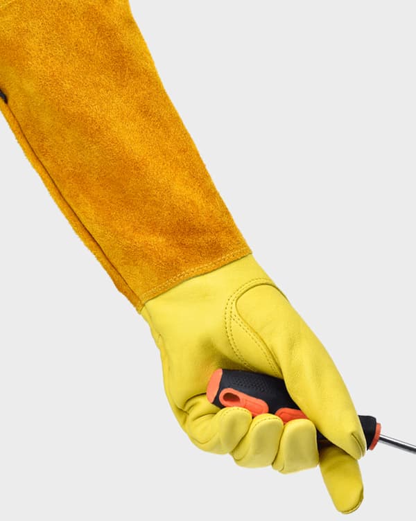(M)Gule lange havehandsker, åndbare og fleksible havearbejdshandsker