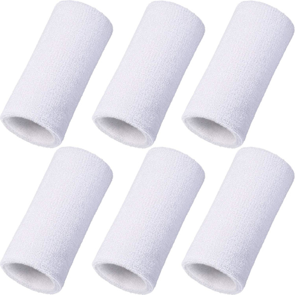 6 st handledsskydd, främjar blodcirkulationen, vit, 8*15cm