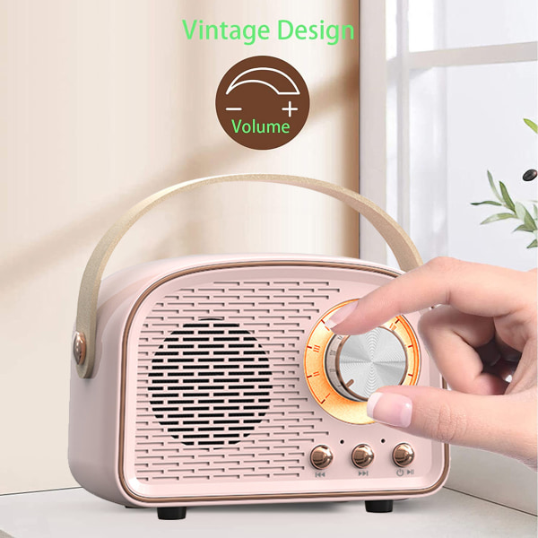 Retro Bluetooth-kaiutin, langaton vintage-kaiutin, ulkotiloihin