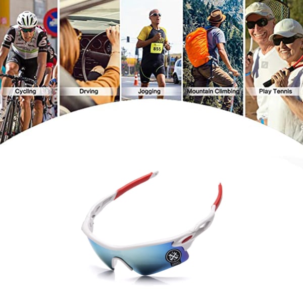 Polariserede solbriller UV-beskyttelse Cykelsolbriller