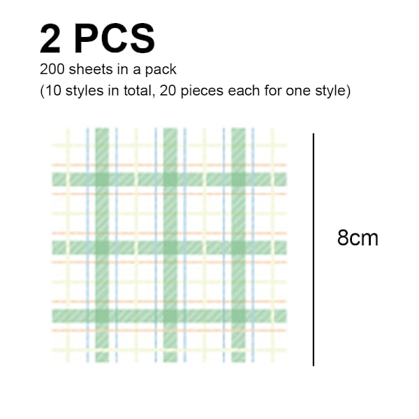 400 ark små eleganta anteckningsblock Washi papper tunt origami papper