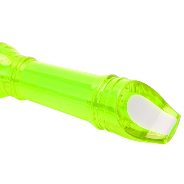 8‑Huls Klarinet ABS Transparent med Rengøringsstang Bærbar Diskantblæseinstrument Fluorescerende Grøn