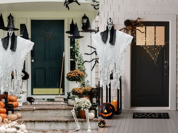 Halloween decoration hanging decoration ghost mask scream skeleton phantom 90 cm 74
