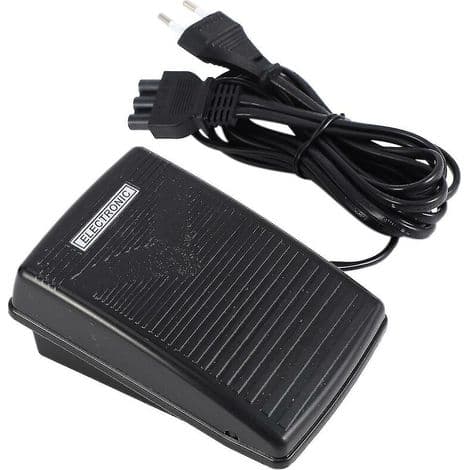 Foot control with power cable, pedal, EU plug 200-240V black