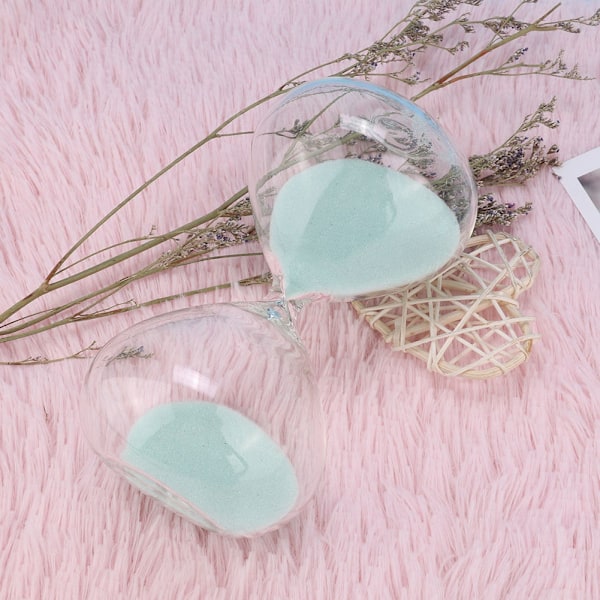 Handblåst Glastimglas, Elegant Design för Tidshantering, Hållbar Konstruktion, Perfekt Gåva, Kontorsassistent, Minimalistisk Stil för Hemmet