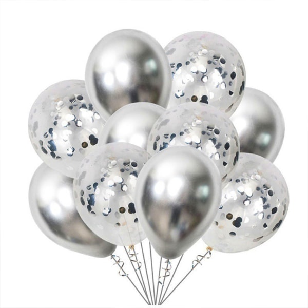 60 Stk Metall paljetter ballongsett Lateksballonger | Parti