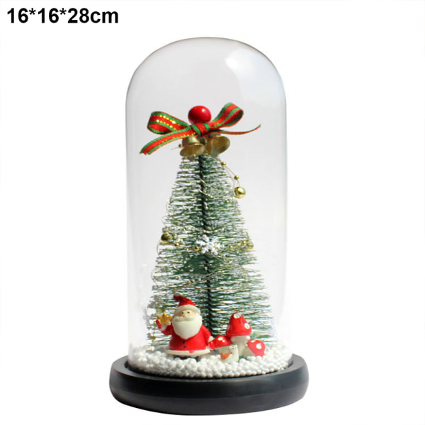 Juletræ i glaskuppel Lille juletræsbelysning
