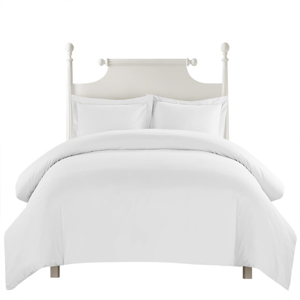 Blå Comforter Set Twin Queen King Tryckt Bomulls Sängkläder Set Mjukt enkelt (USA-queen Vit)