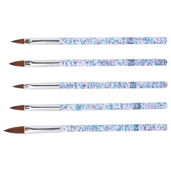 5 kpl kynsien maalauspiirtosivellin Koti Salon kannettava DIY Nailon hiukset Nail Art Brush Set