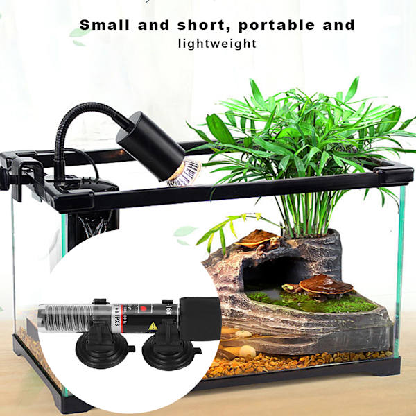 50W Akvarievarmerstang Mini Fisktanke Konstant Temperatur 26℃ EU Stik 220V‑240V