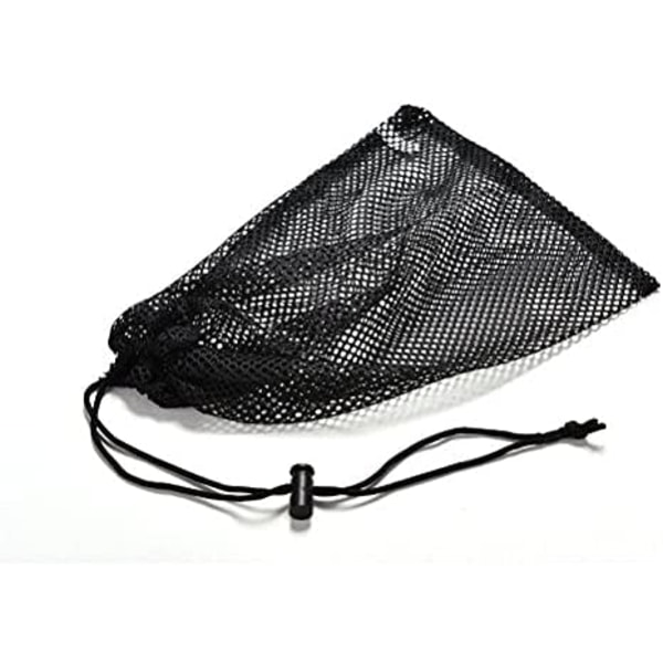 Yoga opbevaringspose i mesh - Holdbar nylon mesh pose med snørelukning - Mesh