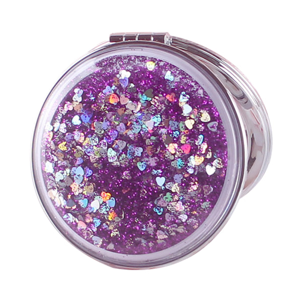 Mirror Pocket Mini Quicksand Makeup Mirror Portable Double