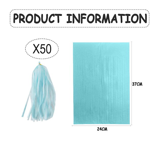 10Bag Paper Tassels Garland Banner - Tissue Paper Tassels for