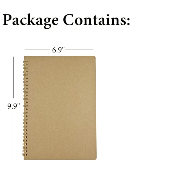 Spiral Graph Paper Notebook, B5 Grid Notebook Spiral Bound