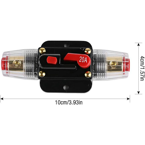 20A Auto Vandafvisende Afbryder, Inline Sikringsholder