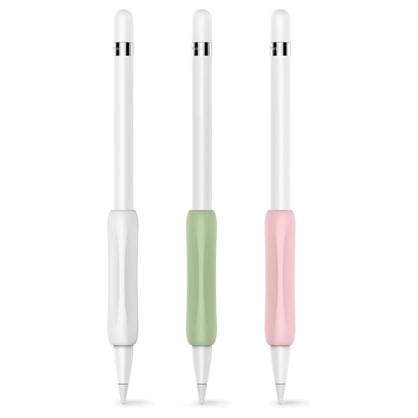 3-pack ergonomiska silikonfodraltillbehör som är kompatibla med Apple Pencil 1:a och 2:a generationen