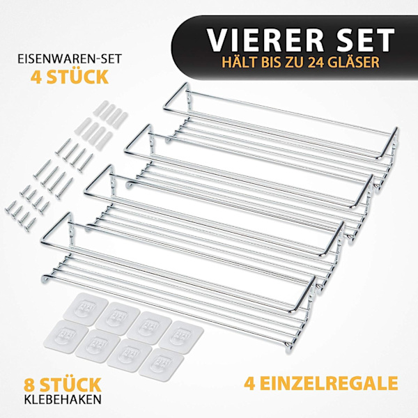 Deco haus krydderhyller i metall - 2-pakning - for krydder,