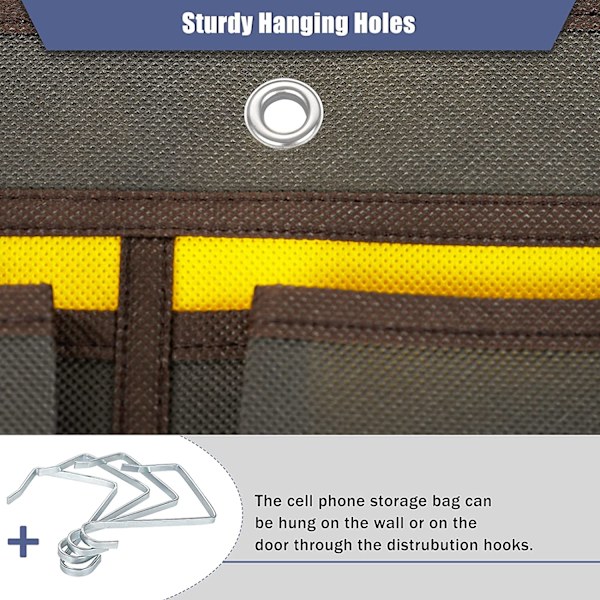 Loghot Numrerad Klassrum Sundries Closet Pocket Chart för Cell