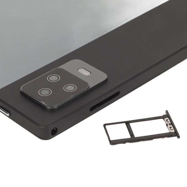 10-tums Tablet för Android 12 8-kärnig CPU 8GB RAM 256GB ROM 5G WiFi IPS-skärm Samtalstablet med Dubbla Kameror 100‑240V Grå EU-kontakt