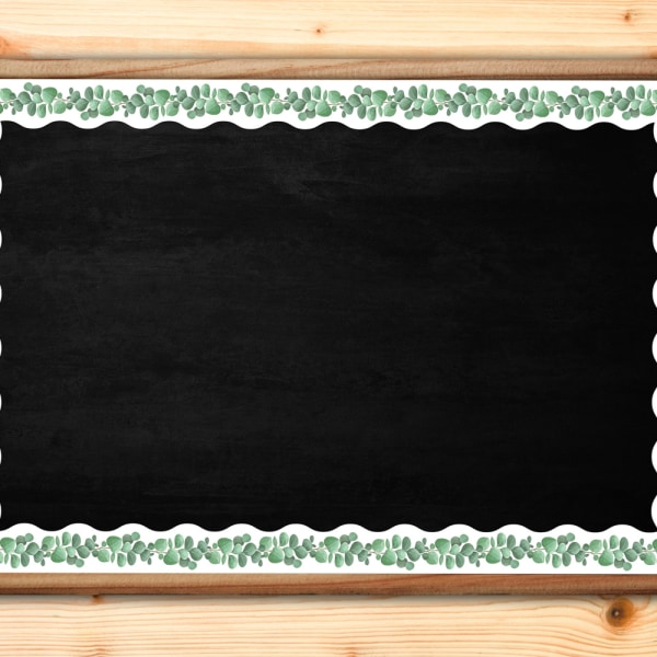 Klassrumstavlans kantlister 65,6 fot eukalyptusblad
