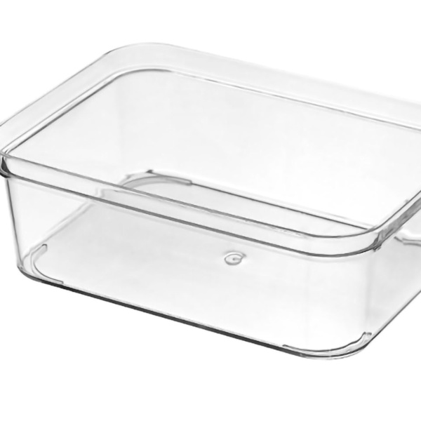 Skuffeopbevaringsbakker Holdbar Transparent Plast Skuffeopbevaring  Mellem Firkantet Æske