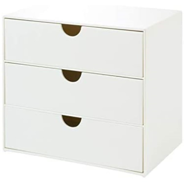 3-Drawer Vanity Organizer, Compact Storage Organization Drawers