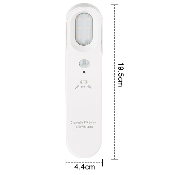 Human Body Sensor Light LED energibesparande nattlampa korridor A