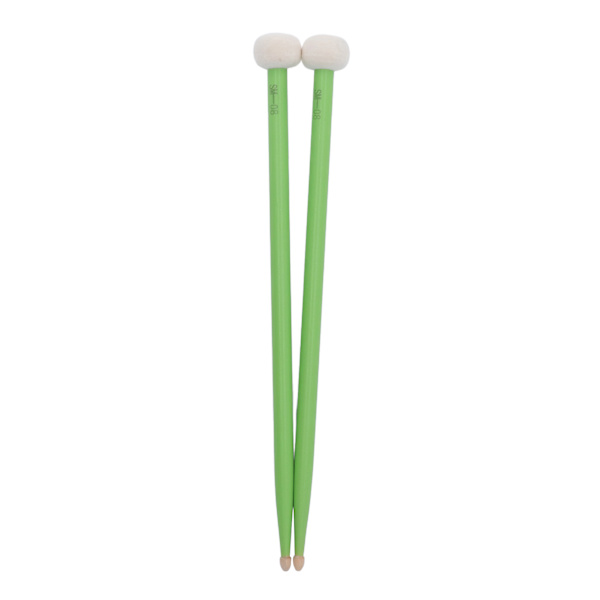 2 kpl Rummun Vasarat Huopa Päällä Puinen Kahva Ei Liuku Instrumentti Tarvike Sarja Kit Soittoa Varten Vihreä
