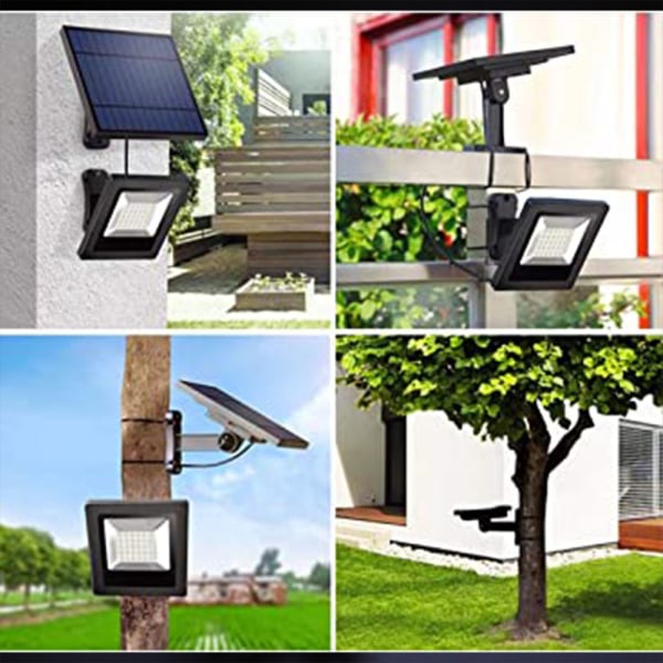 Solcellelampe Bevægelsessensor med Flere COB LED'er, 3 Tilstande, Til I