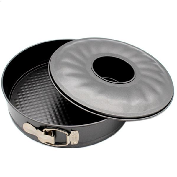 Kakaform i kolstål, Ø 26 cm, bakform, kakformset med non-stick-beläggning, enkel urformning för saftiga kakor