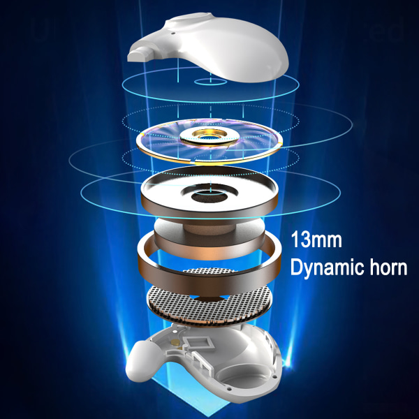 Langattomat Bluetooth-kuulokkeet sivu- ja piilounille