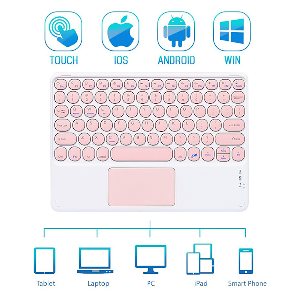 1 set Bluetooth-tangentbord Bluetooth-mus med