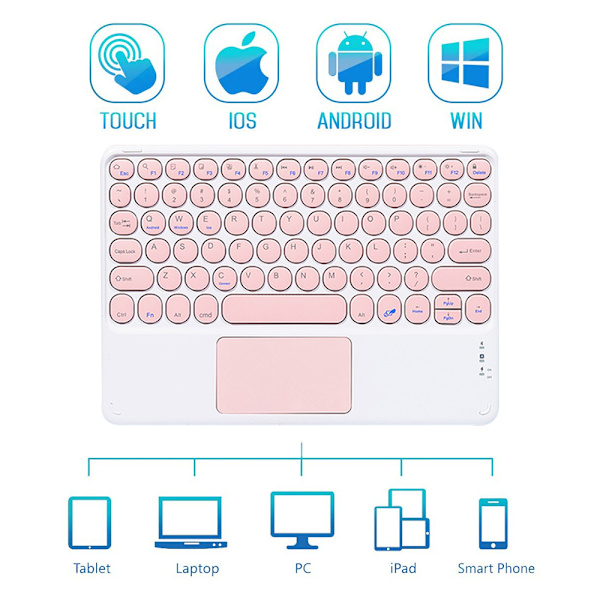 1 set Bluetooth tangentbord Bluetooth mus med