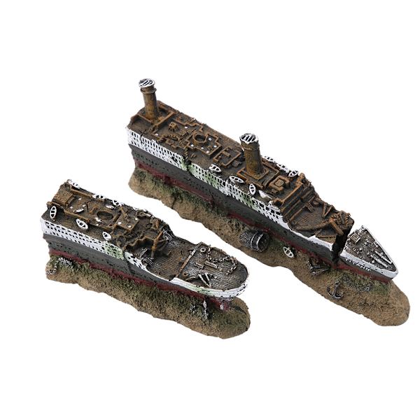 Titanic tabt vrag båd skib akvarium dekoration ornament vrag ornamenter