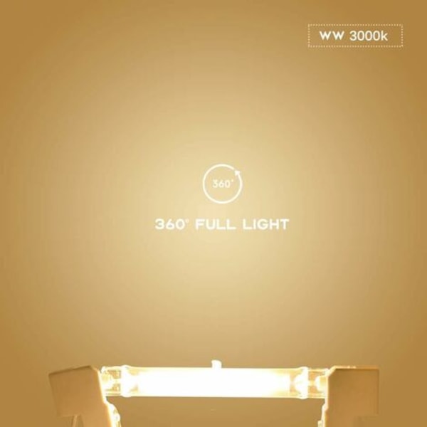 R7S LED-lampor, 78 mm 230 V icke-dimbar COB LED-halogen