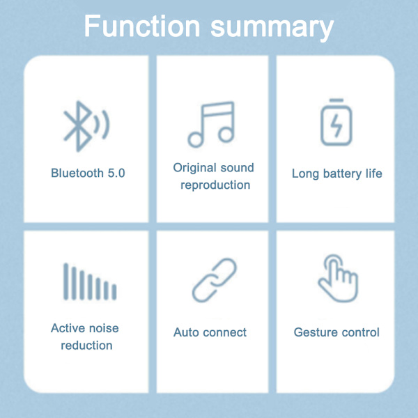 Bluetooth-hodetelefoner over øret, trådløse hodetelefoner V5.0, myke