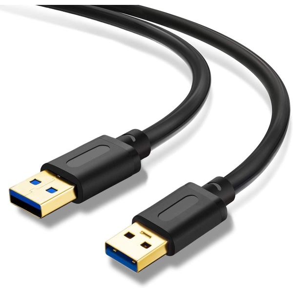 USB 3.0 A till en hane-kabel 3 fot, USB -till USB -kabel USB hane till hane