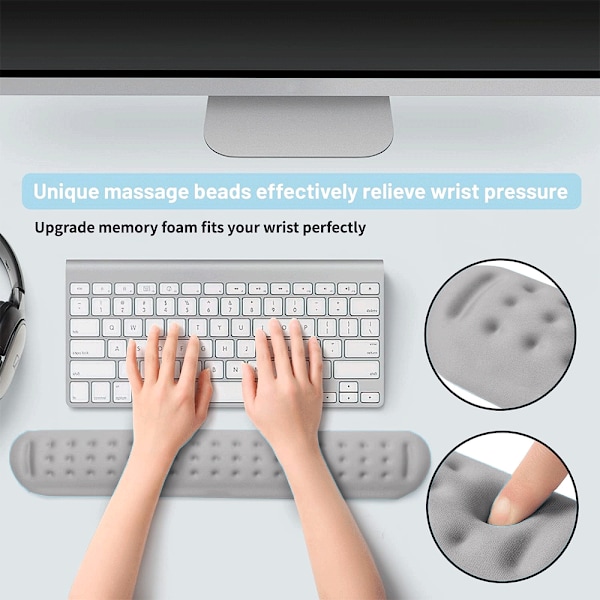 Ultra fint Memory Foam tastatur håndledsstøtte blød gel ergonomisk