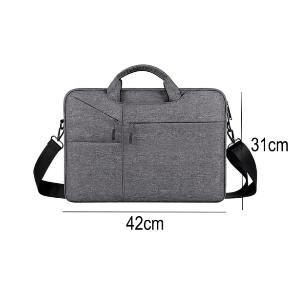 Laptop taske 15,6 tommer computer sleeve taske med skulderrem