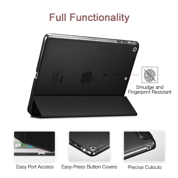 Case, magnetiskt, kompatibelt med Apple iPad 2, svart