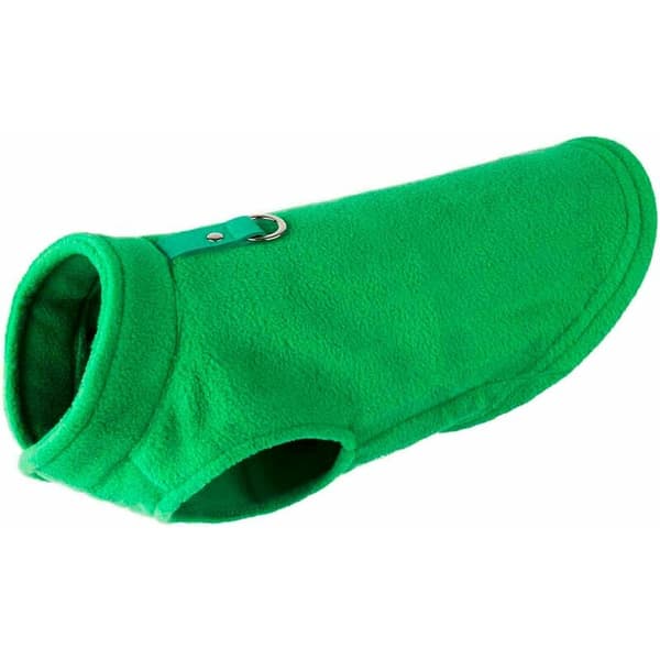Fleece vinterhundkläder - Håll dig varm - För husdjur - Grön - Storlek S