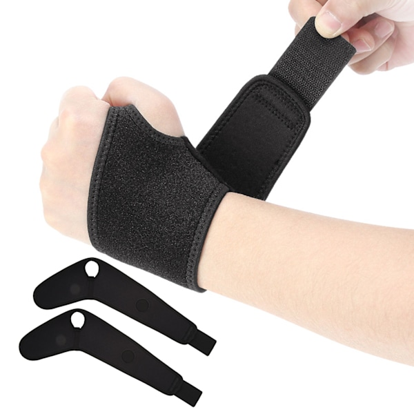Handledsstöd för tyngdlyftning, kompressionsrem för smärtlindring med justerbar handledskompression, andningsbart handledsstöd för män och kvinnor