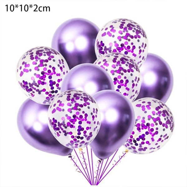 60 st metalliska paljettballonger set latexballonger | Festballonger