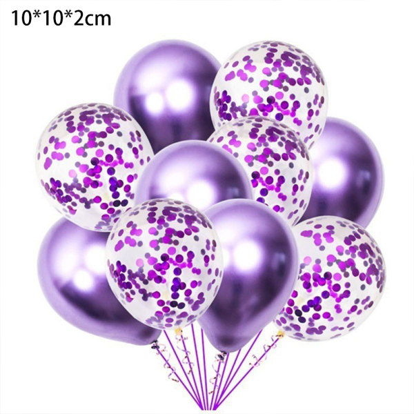 60 stk. Metal Sequin Ballon Sæt Latex Balloner | Fest Balloner