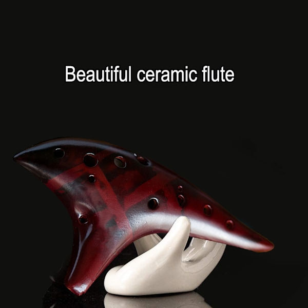 12 Hullers Sød Ocarina Yndefuld Form Pottemageri Ocarina i Alto C