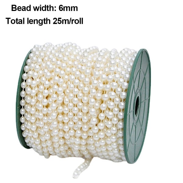 Käsityönauhahelmet, Tekohelminauha Spool Roll Strand Weddin