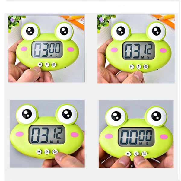 Køkken Timer, Sød Tegneserie Dyr Nedtællingstimer, Digital
