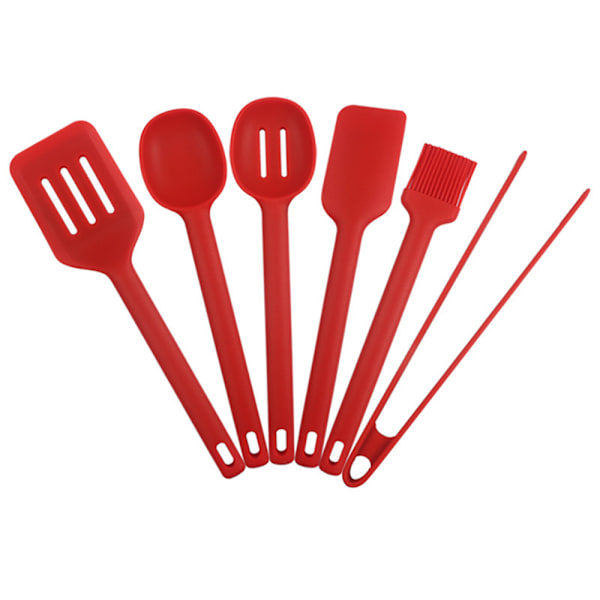 6-delat komplett silikonredskapsuppsättning, non-stick
