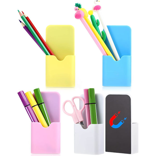 4 stk. Magnet Pen Holder Tør Slet Magnetisk Markør Holder